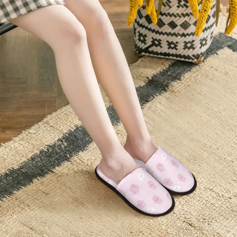 Asamimichan Unisex Slippers Cute Bunny Rabbit Cartoon House Shoes