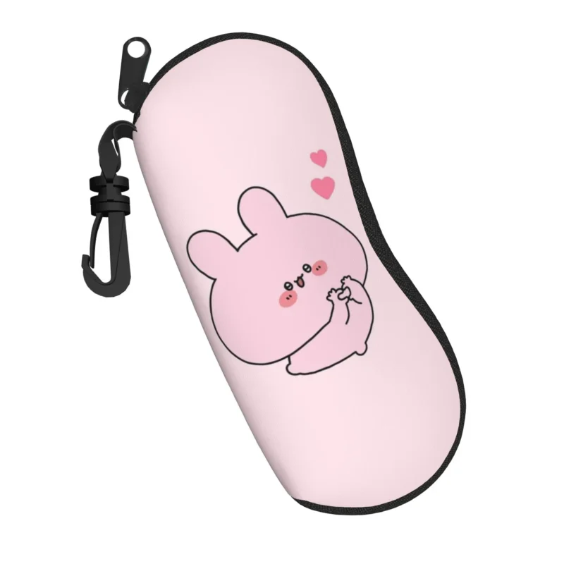 Asamimichan Sunglasses Case Cute Bunny Rabbit Cartoon Protective Eyewear Holder