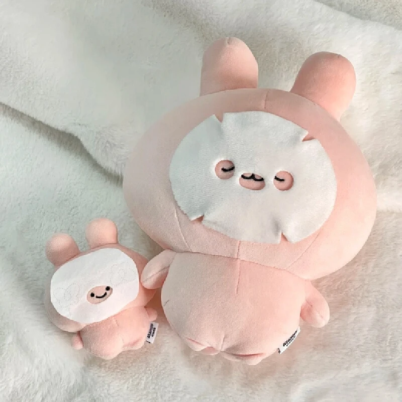 Asamimichan Soothing Series Mask Plush Cute Bunny Rabbit Cartoon Soft Stuffed Toy