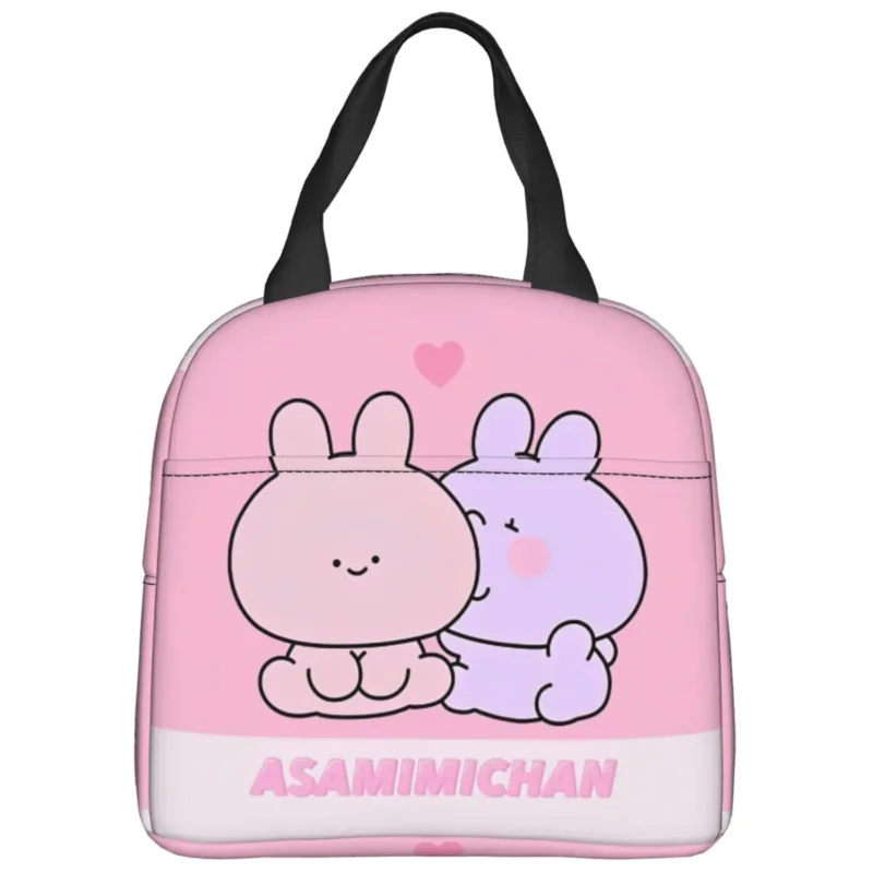 Asamimichans Lunch Box Cute Bunny Rabbit Cartoon Bento Box