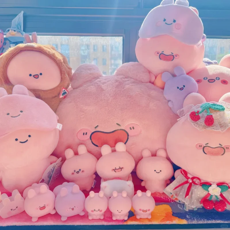 Asamimichan Doll Plush Cute Bunny Rabbit Cartoon Soft Stuffed Toy