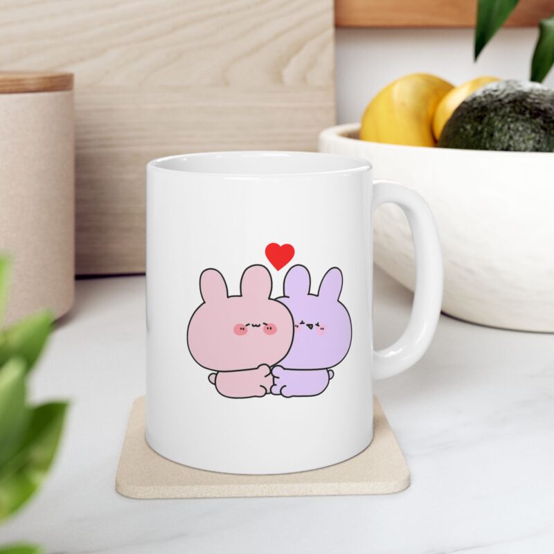 Asamimichans Love Mug - Cute Asamimichaan Kawaii Love Heart Mug