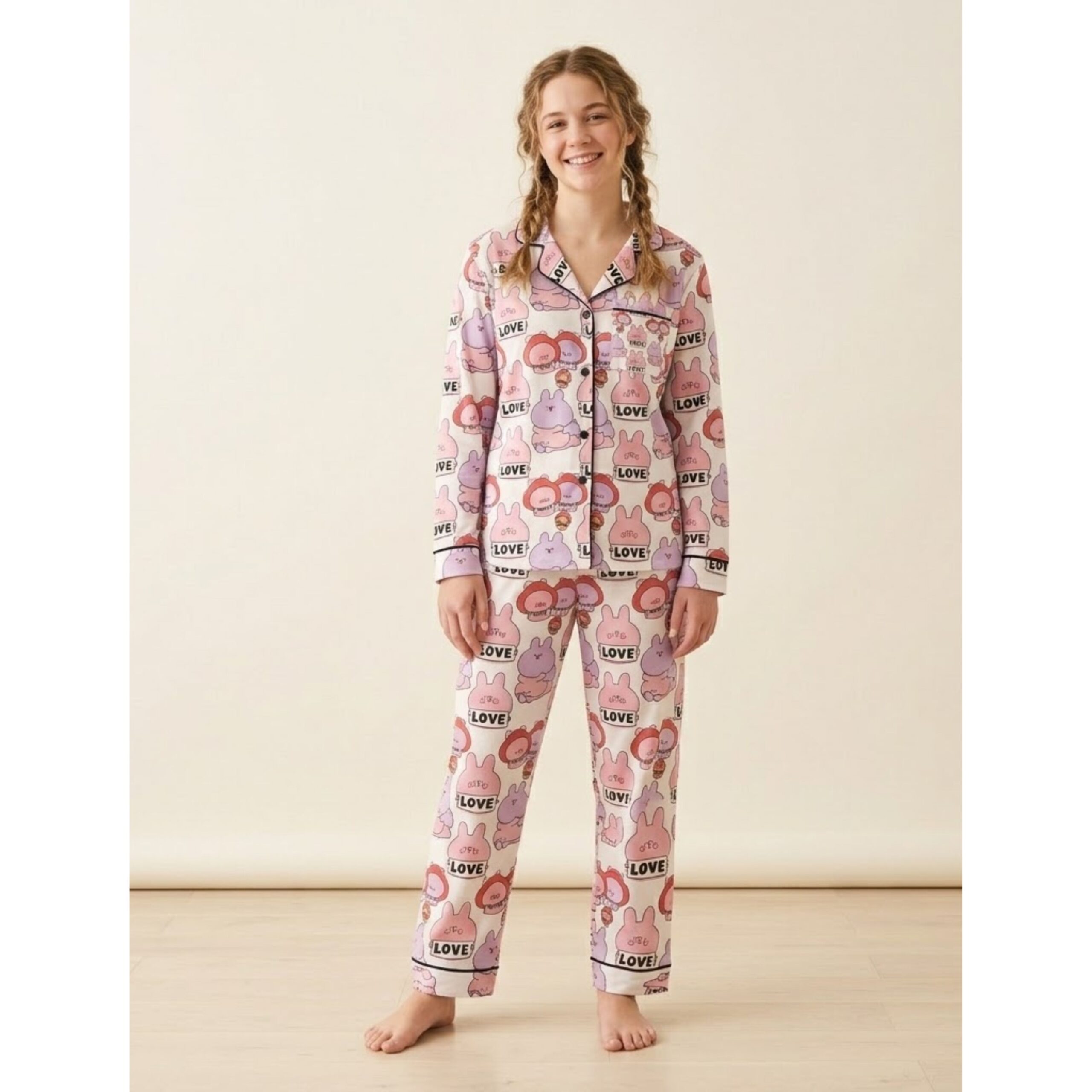 Asamimichan Pajama Set – Cute Asamimichan Soft Sleepwear for Cozy Nights - Image 3
